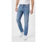 Straight-Jeans ONLY & SONS "ONSWEFT REG. MBD 5094 TAI DNM NOOS", Herren, Gr. 34, Länge 32, blau (light medium blau denim detail:resin 3d), Denim/Jeans, Obermaterial: 98% Baumwolle, 2% Elasthan, Abrieb
