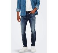 ONLY & SONS Herren Jeans ONSWEFT 3251 - Straight Fit - Blau - Blue Denim W28-W38, Größe:29W / 34L, Farbvariante:Blue Denim 22023251