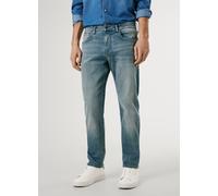 Straight-Jeans PEPE JEANS "CASH", Herren, Gr. 30, Länge 32, blau (light blau used), Denim/Jeans, Obermaterial: 93% Baumwolle, 5% Polyester, 2% Elasthan, straight fit lang, Jeans Straight-Jeans, im 5-P
