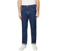 Straight-Jeans PEPE JEANS "STRAIGHT JEANS CASH", Herren, Gr. 32, Länge 32, schwarz enzyme, Denim/Jeans, Obermaterial: 99% Baumwolle, 1% Elasthan, casual, straight fit, Jeans, im 5-Pocket-Stil (1106080