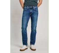 Regular-fit-Jeans PEPE JEANS "CASH", Herren, Gr. 33, Länge 30, blau (mid blau), Denim/Jeans, Obermaterial: 99% Baumwolle, 1% Elasthan, leichte Abriebeffekte, normal lang, Jeans (10507051-33) mid blau