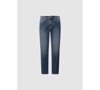 Straight-Jeans PEPE JEANS "STRAIGHT JEANS CASH", Herren, Gr. 36, Länge 32, blau (used mid blau), Denim/Jeans, Obermaterial: 98% Baumwolle, 2% Elasthan, casual, straight fit, Jeans, im 5-Pocket-Stil (2
