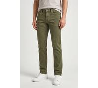 Straight-Jeans PEPE JEANS "CASH", Herren, Gr. 36, Länge 34, grün (marsh grün), Denim/Jeans, Obermaterial: 99% Baumwolle, 1% Elasthan, unifarben, normal lang, Jeans Straight-Jeans, Regular Waist (67627