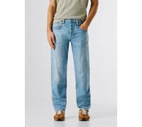 Straight-Jeans PEPE JEANS "COMFORT STRAIGHT DALSTON", Herren, Gr. 36, Länge 32, light blau used, Denim/Jeans, Obermaterial: 99% Baumwolle, 1% Elasthan, straight fit lang, Jeans Straight-Jeans, aus Bau