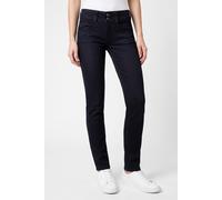 Straight-Jeans PEPE JEANS "SLIM JEANS MW GEN", Damen, Gr. 26, Länge 30, schwarz (clean deep schwarz stretch), Denim/Jeans, Obermaterial: 94% Baumwolle, 4% Elastomultiester, 2% Elasthan, unifarben, sli