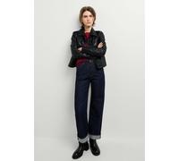 Straight-Jeans PEPE JEANS "straight leg jeans STRAIGHT JEANS UHW LEXA", Damen, Gr. 26, Länge 30, blau (polished schwarz indigo), 99% Baumwolle, 1% Spandex, Jeans Straight-Jeans (85379664-26) polished
