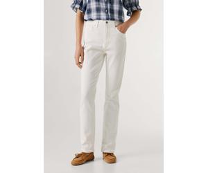 Straight-Jeans PEPE JEANS "straight leg jeans TAPERED JEANS HW VIOLET", Damen, Gr. 30, Länge 30, clean weiß, 99% Baumwolle, 1% Elasthan, Jeans Straight-Jeans (17830966-30) clean weiß