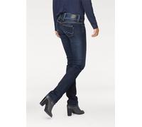 Straight-Jeans PEPE JEANS "VENUS", Damen, Gr. 25, Länge 32, blau (h06 stretch ultra schwarz), Denim/Jeans, Obermaterial: 98% Baumwolle, 2% Elasthan, unifarben, regular fit lang, Jeans Straight-Jeans,