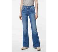 Straight-Jeans PEPE JEANS "VENUS", Damen, Gr. 27, Länge 30, blau (blau mid ad), Denim/Jeans, Obermaterial: 90% Baumwolle, 8% Polyester, 2% Elasthan, regular fit lang, Jeans Straight-Jeans, mit schmale