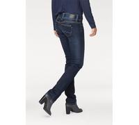 Straight-Jeans PEPE JEANS "VENUS", Damen, Gr. 32, Länge 30, blau (h06 stretch ultra schwarz), Denim/Jeans, Obermaterial: 98% Baumwolle, 2% Elasthan, unifarben, regular fit lang, Jeans Straight-Jeans,