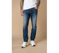 Straight-Jeans PETROL INDUSTRIES "Men Denim Straight", Herren, Gr. 32, Länge 32, blau (worn blau), Denim/Jeans, Obermaterial: 99% Baumwolle, 1% Elasthan, straight fit lang, Jeans Straight-Jeans, Gerad