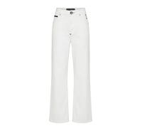 Straight-Jeans PHILIPP PLEIN "Basic", Damen, Gr. 28, EURO-Größen, weiß (01so, summersnow), Obermaterial: 99% Baumwolle, 1% Elasthan. Futter: 65% Polyester, 35% Baumwolle, Jeans Straight-Jeans (8354751