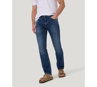 Straight-Jeans "Rando Dicke Nähte", Herren, Gr. 38, Länge 34, blau (blau used mustache), Denim/Jeans, Obermaterial: 99% Baumwolle, 1% Elasthan, PIONEER AUTHENTIC JEANS, Jeans Straight-Jeans (35421357-