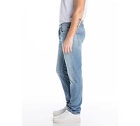 Straight-Jeans REPLAY "GROVER", Herren, Gr. 34, Länge 32, blau (light blau x010), Denim/Jeans, Obermaterial: 88% Baumwolle, 10% Polyester, 2% sonstige Fasern, straight fit lang, Jeans Straight-Jeans,