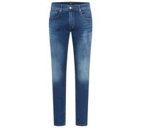 Straight-Jeans REPLAY "WILLBI", Herren, Gr. 30, Länge 32, medium blau 562, Denim/Jeans, Obermaterial: 99% Baumwolle, 1% Elasthan, Basic, regular fit normal, Jeans Straight-Jeans, im Regular Fit (55195