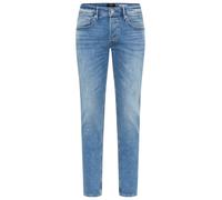 Straight-Jeans REPLAY "WILLBI", Herren, Gr. 31, Länge 32, medium blau, Denim/Jeans, Obermaterial: 99% Baumwolle, 1% Elasthan, Basic, regular fit normal, Jeans Straight-Jeans, im Regular Fit (31953827-