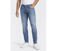 Straight-Jeans REPLAY "WILLBI", Herren, Gr. 33, Länge 32, medium blau 642, Denim/Jeans, Obermaterial: 98% Baumwolle, 2% Elasthan, Basic, regular fit normal, Jeans Straight-Jeans, im Regular Fit (55206