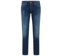 Straight-Jeans REPLAY "WILLBI", Herren, Gr. 36, Länge 34, dunkelblau 632, Denim/Jeans, Obermaterial: 98% Baumwolle, 2% Elasthan, Basic, regular fit normal, Jeans Straight-Jeans, im Regular Fit (454691