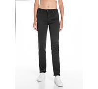 Straight-Jeans REPLAY "ZOLIE", Damen, Gr. 31, Länge 28, schwarz (schwarz 040), Denim/Jeans, Obermaterial: 91% Baumwolle, 6% Elastomultiester, 3% Elasthan, straight fit lang, Jeans Straight-Jeans (5211