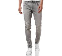 Straight-Jeans RUSTY NEAL "MELVIN", Herren, Gr. 38, Länge 34, grau, 98% Baumwolle, 2% Elasthan, unifarben, casual, Jeans, im klassischen 5-Pocket-Stil (35759931-38) grau