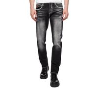 Jeans Hose "TOYAMA" Regular Fit mit Kontrast Naht 36W/32L