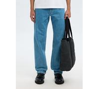 Straight-Jeans SELECTED "SLH196-STRAIGHT BEN KORI JEANS NOOS", Herren, Gr. 36, Länge 34, light blau denim detail:204, Denim/Jeans, Obermaterial: 99% Baumwolle, 1% Elasthan, unifarben, straight fit, Je
