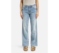 Weite Jeans SMITH & SOUL, Damen, Gr. 30, Länge 32, blau (light denim), Denim/Jeans, Material: 94% Baumwolle, 6% Elasthan, Abriebeffekte, weit, Jeans (35249367-30) light denim