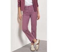 Straight-Jeans STREET ONE "Style Amalia", Damen, Gr. 32, Länge 28, rosa (pink stripe washed), Denim/Jeans, Obermaterial: 97% Baumwolle, 3% Elasthan, gestreift, straight fit lang, Jeans Straight-Jeans,