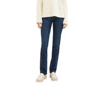 Straight-Jeans TOM TAILOR "Alexa Straight", Damen, Gr. 30, Länge 30, blau (schwarz stone wash denim), Denim/Jeans, Obermaterial: 98% Baumwolle, 2% Elasthan. Futter: 65% Baumwolle, 35% Polyester, gerad
