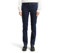 Straight-Jeans TOM TAILOR "Alexa Straight", Damen, Gr. 31, Länge 34, blau (clean rinsed blau denim), Denim/Jeans, Obermaterial: 98% Baumwolle, 2% Elasthan. Futter: 65% Baumwolle, 35% Polyester, casual