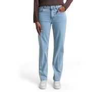 Straight-Jeans TOM TAILOR DENIM "ELLA", Damen, Gr. 26, Länge 32, light stone blau denim, Denim/Jeans, Obermaterial: 99% Baumwolle, 1% Elasthan, unifarben, straight fit lang, Jeans Straight-Jeans, im F