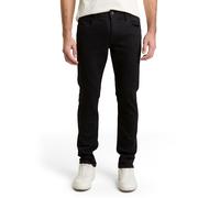 Straight-Jeans TOM TAILOR DENIM, Herren, Gr. 33, Länge 32, blau (schwarz schwarz denim), Denim/Jeans, Obermaterial: 75% Baumwolle, 20% Polyester, 3% Viskose, 2% sonstige Fasern. Futter: 65% Polyester,