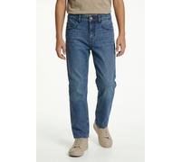 Straight-Jeans TOM TAILOR, Jungen, Gr. 176, N-Gr, blau (used mid stone blau denim), Denim/Jeans, Obermaterial: 100% Baumwolle. Futter: 100% Baumwolle, unifarben, straight fit lang, Jeans Straight-Jean