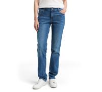Straight-Jeans TOM TAILOR "LIVA", Damen, Gr. 31, Länge 32, blau (clean mid stone blau denim), Denim/Jeans, Obermaterial: 99% Baumwolle, 1% Elasthan. Futter: 100% Baumwolle, unifarben, straight fit knö