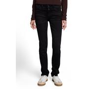 Straight-Jeans TOM TAILOR "LIVA Straight", Damen, Gr. 29, Länge 30, schwarz (schwarz schwarz denim), Denim/Jeans, Obermaterial: 92% Baumwolle, 6% Polyester, 2% Elasthan. Futter: 65% Baumwolle, 35% Pol
