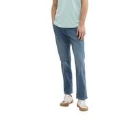 Straight-Jeans TOM TAILOR "MARVIN", Herren, Gr. 31, Länge 34, clean light stone blau denim, Denim/Jeans, Obermaterial: 98% Baumwolle, 2% Elasthan, unifarben, casual, straight fit knöchellang, Jeans, i