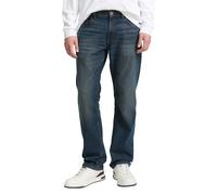 Straight-Jeans TOM TAILOR "MARVIN", Herren, Gr. 38, Länge 32, mid stone blau grau denim32, Denim/Jeans, Obermaterial: 70% Baumwolle, 28% Polyester, 2% Elasthan, unifarben, modisch, straight fit knöche