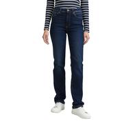 Straight-Jeans TOM TAILOR "Style ELVA", Damen, Gr. 28, Länge 32, grau (clean schwarz stone), Denim/Jeans, Obermaterial: 92% Baumwolle, 6% Polyester, 2% Elasthan. Futter: 65% Baumwolle, 35% Polyester,