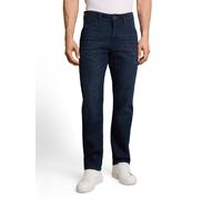 Straight-Jeans TOM TAILOR "Style MARVIN", Herren, Gr. 33, Länge 34, blau (rinsed blau denim), Denim/Jeans, Obermaterial: 98% Baumwolle, 2% Elasthan, unifarben, straight fit lang, Jeans Straight-Jeans,