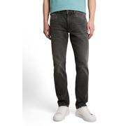 Straight-Jeans TOM TAILOR "Style MARVIN", Herren, Gr. 36, Länge 32, grau (used schwarz stone grau denim), Denim/Jeans, Obermaterial: 99% Baumwolle, 1% Elasthan, unifarben, straight fit lang, Jeans Str