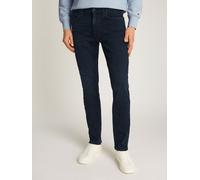Straight-Jeans TOMMY HILFIGER "CORE DENTON", Herren, Gr. 36, Länge 36, blau (blau schwarz), Denim/Jeans, Obermaterial: 45% Baumwolle, 35% Viskose, 10% Lyocell, 8% Elastomultiester, 2% Elasthan, casual