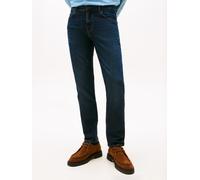 Straight-Jeans TOMMY HILFIGER "DENTON Slim Straight Fit", Herren, Gr. 31, Länge 34, schwarzer blau, Denim/Jeans, Obermaterial: 99% Baumwolle, 1% Elasthan, Jeans (70936924-31) schwarzer blau