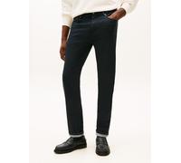 Straight-Jeans TOMMY HILFIGER "DENTON Slim Straight Fit", Herren, Gr. 34, Länge 36, brent schwarz, Denim/Jeans, Obermaterial: 93% Baumwolle, 5% Elastomultiester, 2% Elasthan, gerade lang, Jeans Straig