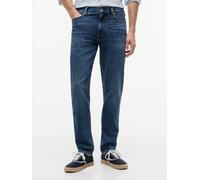 Straight-Jeans TOMMY HILFIGER "Denton Slim Straight Fit", Herren, Gr. 36, Länge 32, smoke blau, Denim/Jeans, Obermaterial: 99% Baumwolle, 1% Elasthan, straight fit lang, Jeans Straight-Jeans (37044650