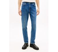 Straight-Jeans TOMMY HILFIGER "DENTON Slim Straight Fit", Herren, Gr. 40, Länge 32, sep indigo, Denim/Jeans, Obermaterial: 99% Baumwolle, 1% Elasthan, gerade lang, Jeans Straight-Jeans (54704859-40) s