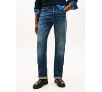 Tommy Hilfiger Straight Fit Jeans aus reiner Baumwolle Modell 'DOVER' in Jeansblau, Größe 33/36