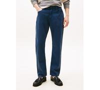 Straight-Jeans TOMMY HILFIGER, Herren, Gr. 32, Länge 34, admiral navy, Denim/Jeans, Obermaterial: 99% Baumwolle, 1% Elasthan, casual, straight fit knöchellang, Jeans, in blauer Waschung (44730057-32)