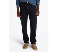 Straight-Jeans TOMMY HILFIGER, Herren, Gr. 34, Länge 30, blau (night blau), Denim/Jeans, Obermaterial: 99% Baumwolle, 1% Elasthan, casual, straight fit knöchellang, Jeans, in blauer Waschung (52261909