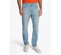Straight-Jeans TOMMY HILFIGER "STRAIGHT DENTON", Herren, Gr. 36, Länge 30, heron blau, Denim/Jeans, Obermaterial: 99% Baumwolle, 1% Elasthan, straight fit knöchellang, Jeans Straight-Jeans, in hellbla