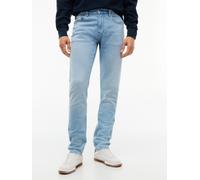 Straight-Jeans TOMMY JEANS "AUSTIN SLIM TAPERED", Herren, Gr. 34, Länge 34, denim light, Denim/Jeans, Obermaterial: 99% Baumwolle, 1% Elasthan, unifarben, slim fit lang, Jeans Straight-Jeans, Slim fit